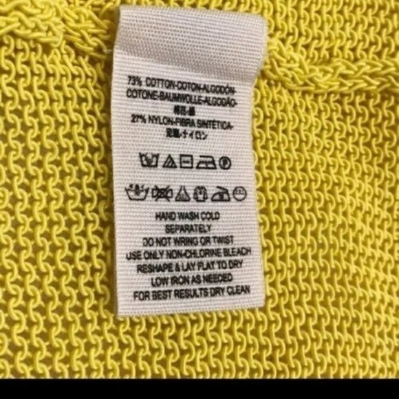 Free People Hello Cardi short sleeve sweater Yellow Small - Picture 5 of 7